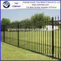 Wrought Iron Fence with Forged Spears/Size 1.50*1.50m black plastic spraying steel rot proof Wrought iron fence for residential